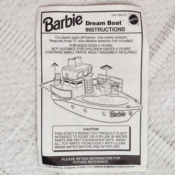 Barbie Dream Boat With Blender & Cups 1994 - Picture 12 of 15